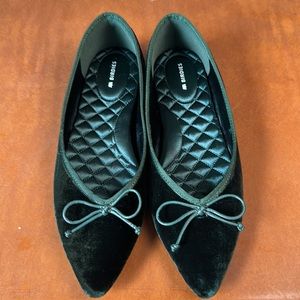 Birdies “The Goldfinch” flats - Velvet Hunter Green